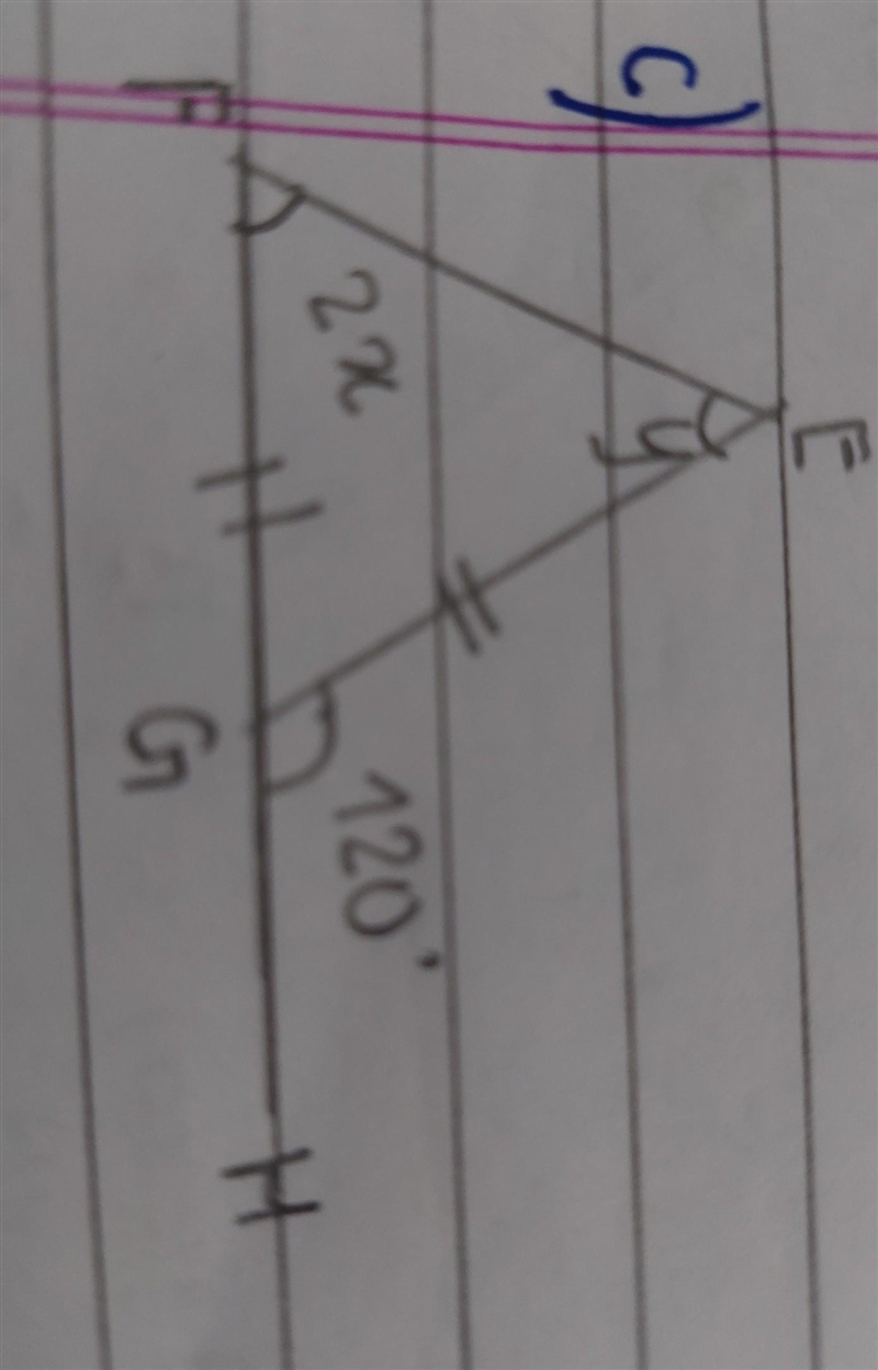 Help!! find the unknown sizes of angles of figure​-example-1