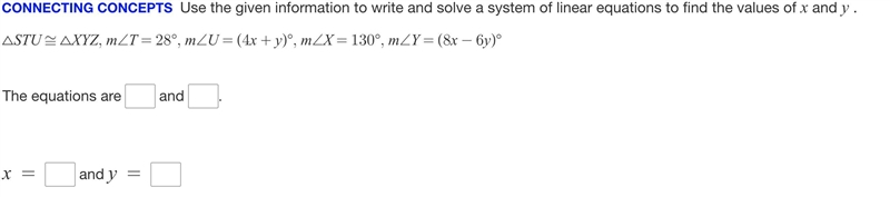 Use the given information to write and solve a system of linear equations to find-example-1