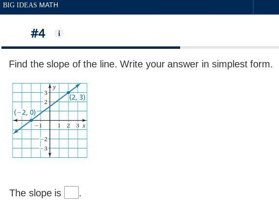 Find the slope of the line. Write your answer in simplest form. HELP ME PLEASEEEEEEEEEEEEEEEEEEEEE-example-1