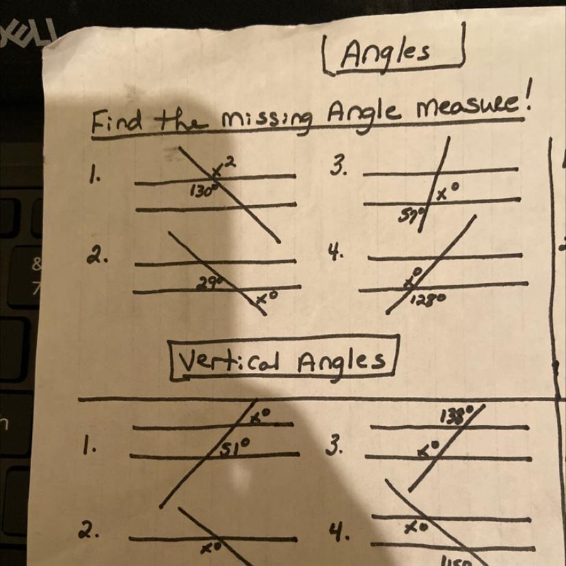 Fine the missing angle measure-example-1