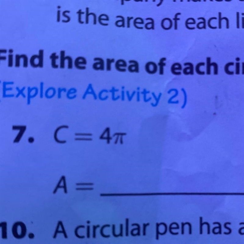 Please explain!! C=4 π A=-example-1