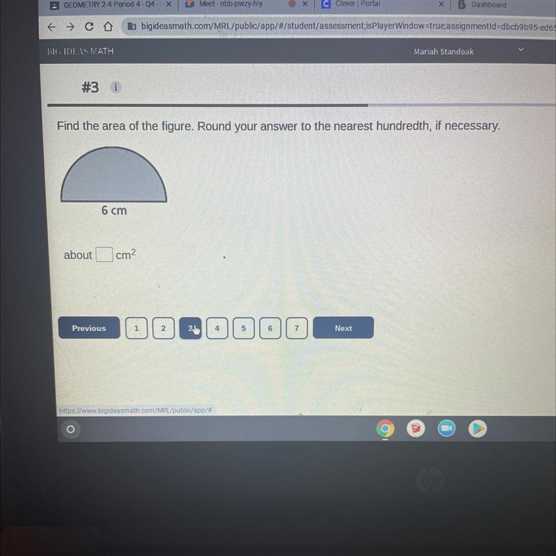 Find the area of the figure. Round your answer to the nearst hundredth, if necessary-example-1