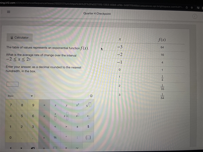 The table of values represents an exponential function f(x).-example-1