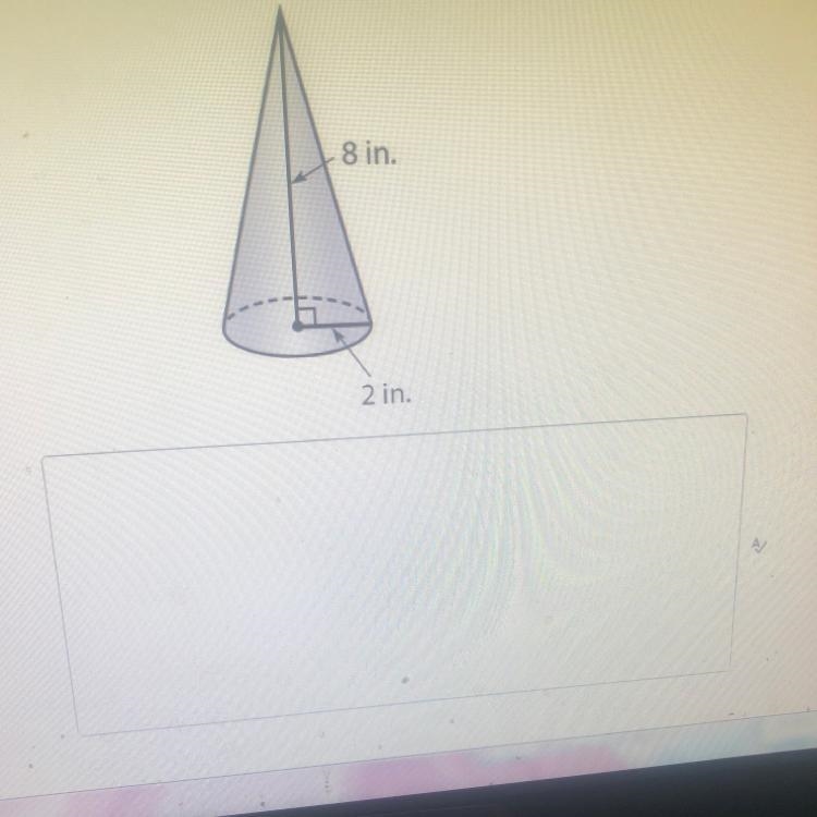 What is the volume of this cone? Use 3.14 for pi and round your answer to the nearest-example-1