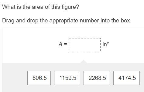 What is the area of this figure? Drag and drop the appropriate number into the box-example-2