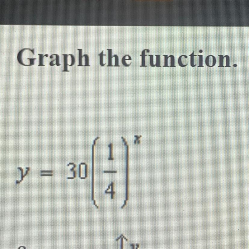 I need help graphing this function its a multiple choice question please help i will-example-1