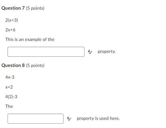 Question 7 , 8 Geometry-example-1