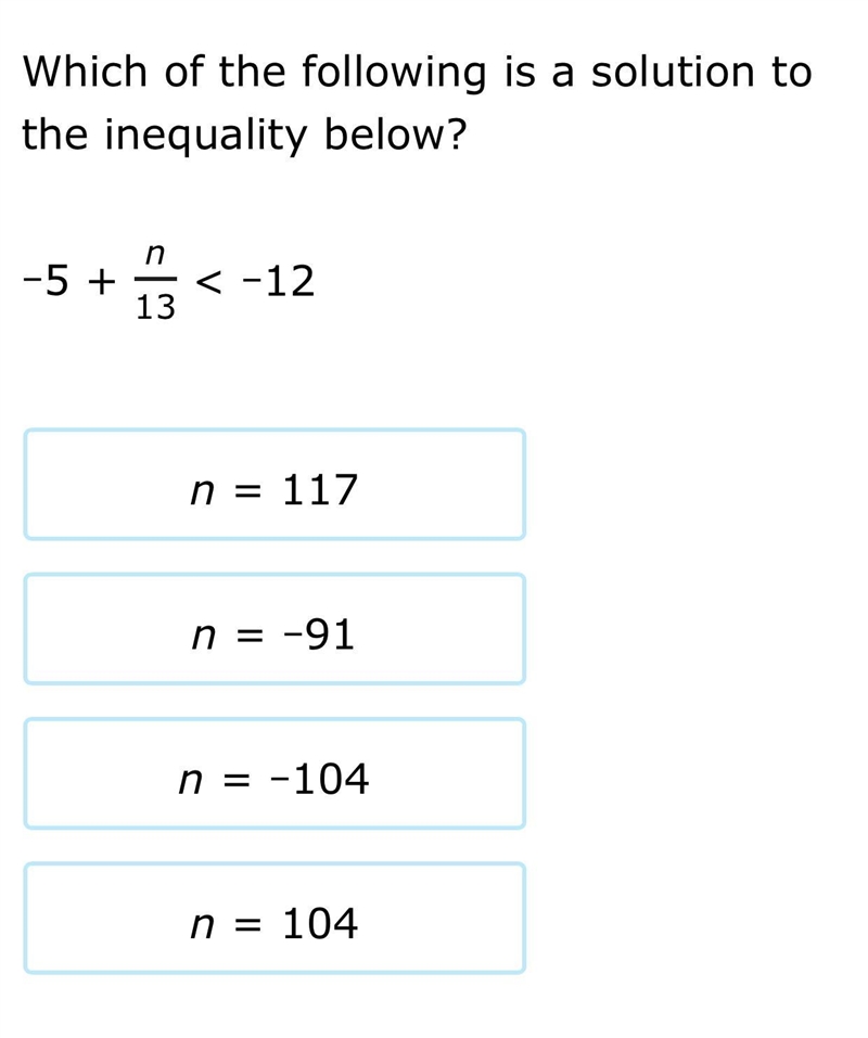 6th Grade Mathematics Inequalities-example-1