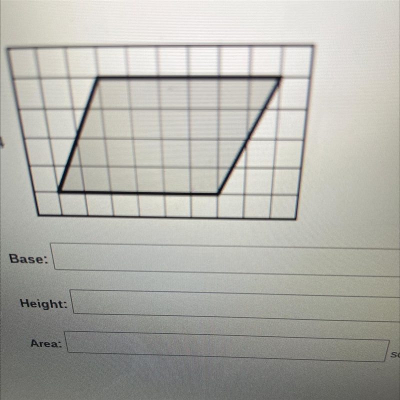 Determine a base and a height for each shap-example-1