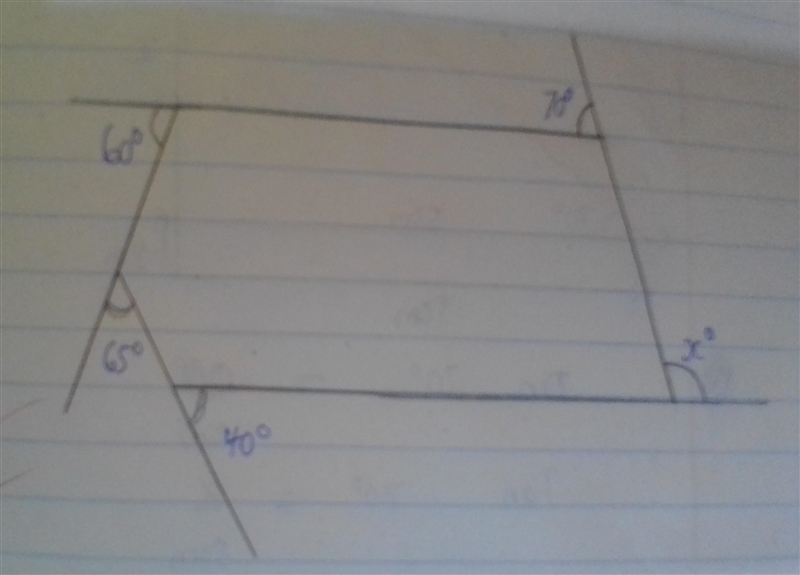 Find the value of x in the given diagram.​-example-1