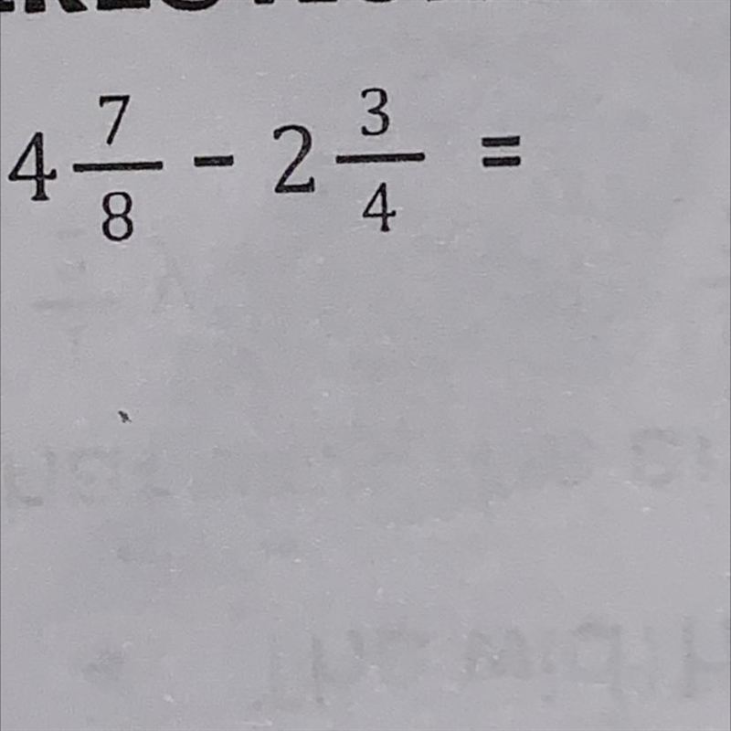 What is 4 7/8 - 2 3/4-example-1