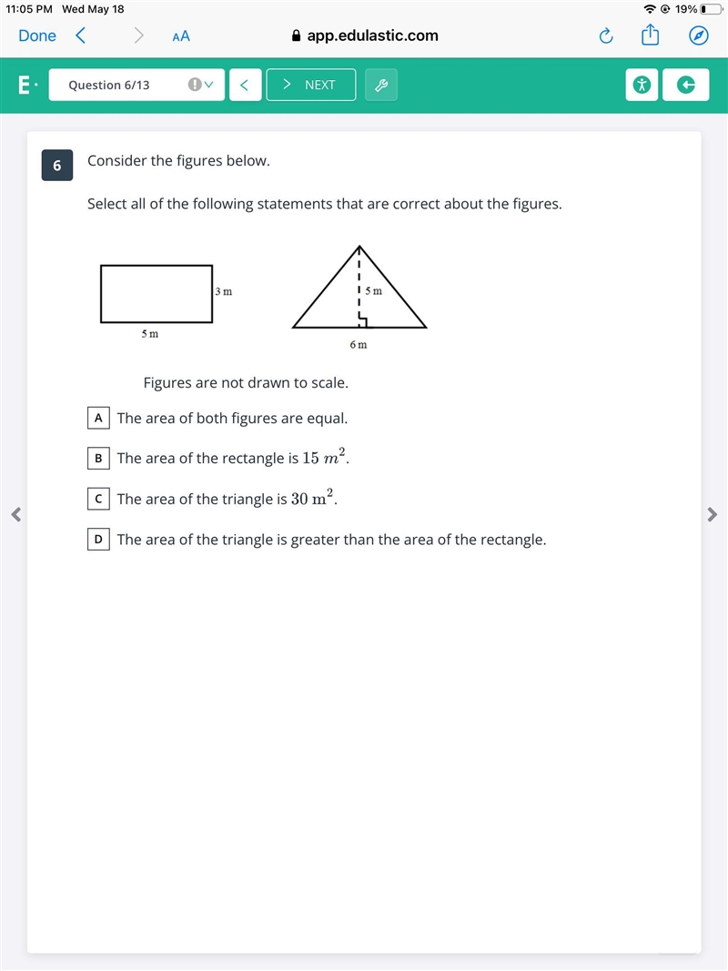 Find the area of the triangle.-example-4