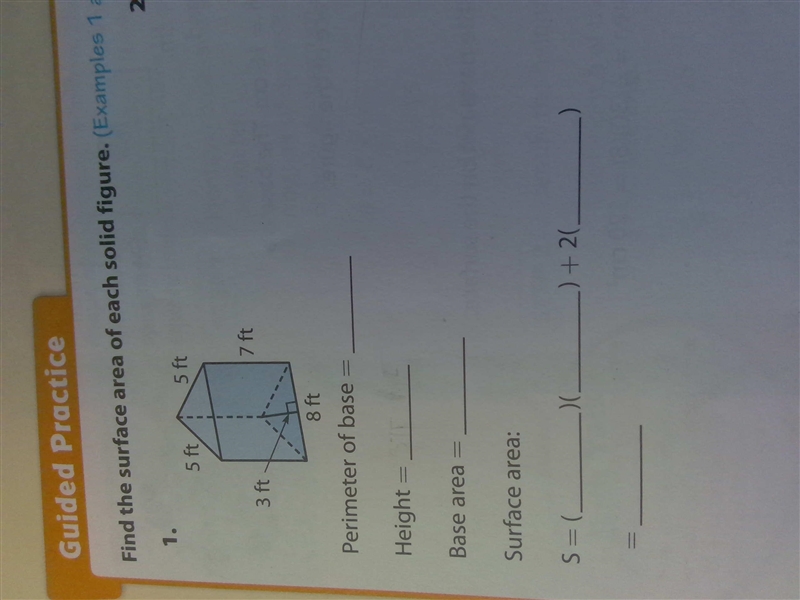 Find the surface area of the solid figure-example-1