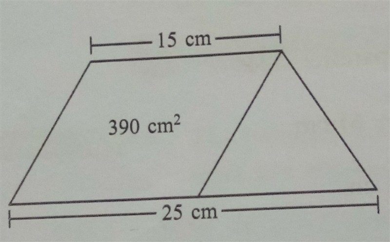 In Figure 1, a parallelogram is drawn in a trapezium. If the area of the parallelogram-example-1