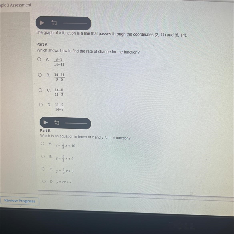 The graph of a function is a line that passes through the coordinates (2, 11) and-example-1