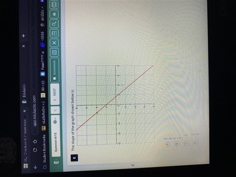 The slope of the graph-example-1