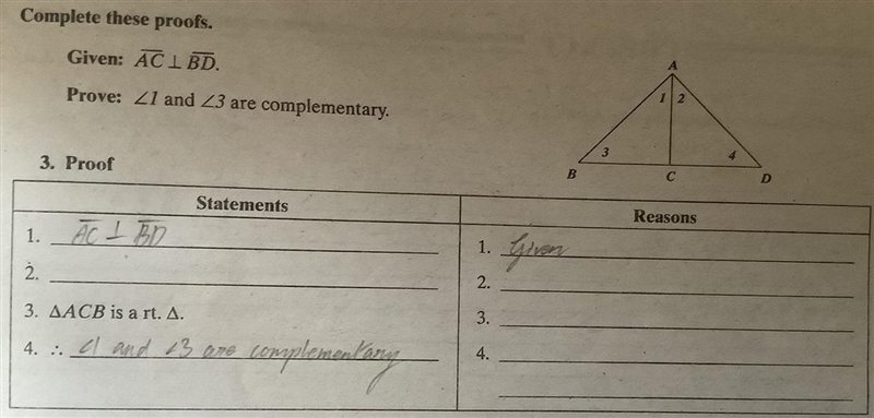 Geometry: complete this proof, ASAP!!!!!!!!!!!!!!!! It’s urgent-example-1