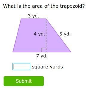 AREA OF TRIANGLE BASE=7 and 4-example-1