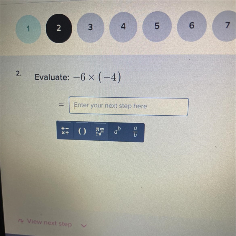 Evaluate: -6 × (-4) = Enter your next step here () TO-example-1