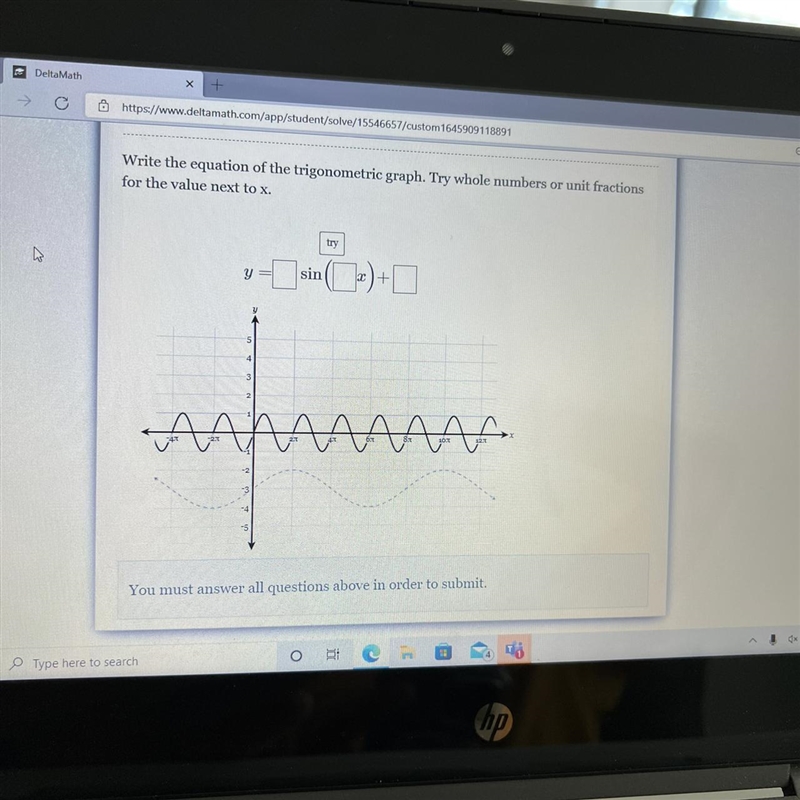 I need help with this The graph is the one drawn with a dashed line-example-1