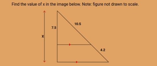 Find the value of x in the image below-example-1