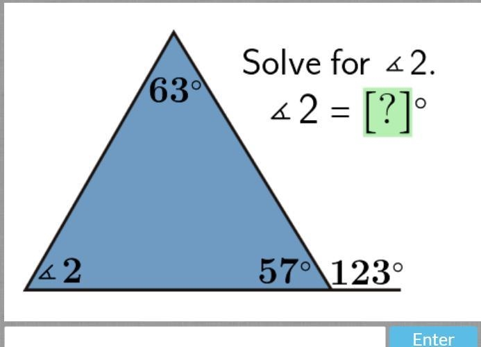 Remote Interior and Exterior Angles in Triangles-example-1