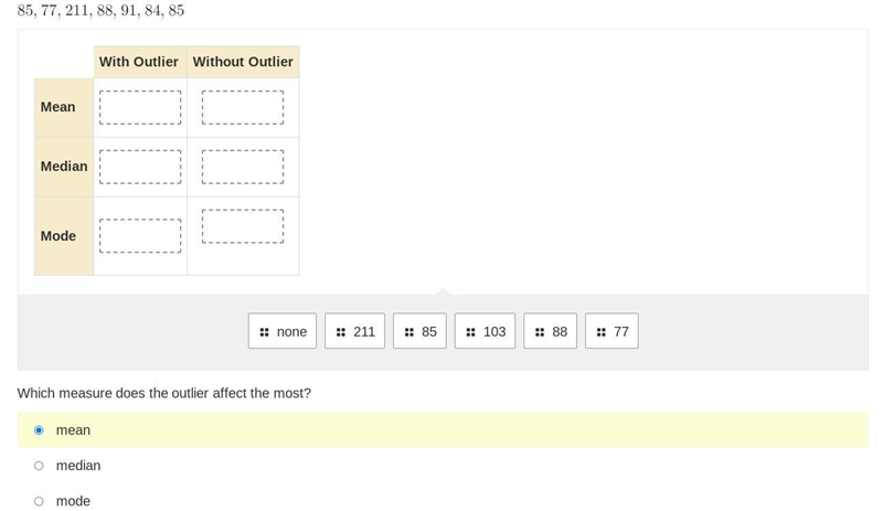 Math help, outlier without makes no sense!-example-1