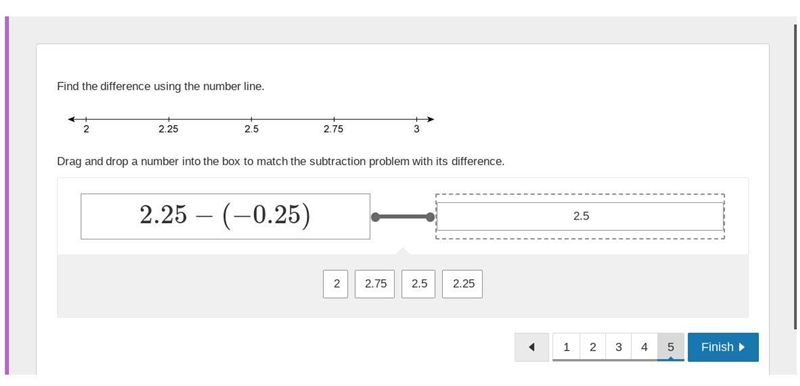 Find the difference using the number line.-example-1