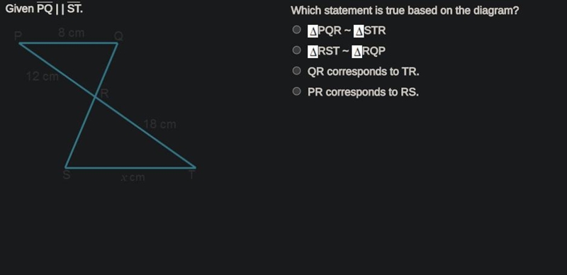 Which statement is true based on the diagram?-example-1