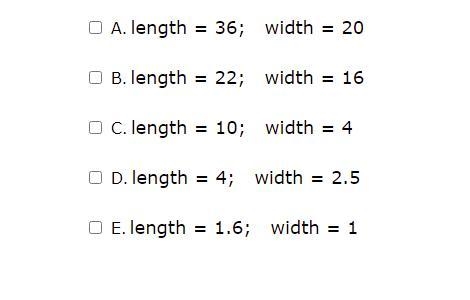 ​Rectangles are represented by their dimensions. ​Select the rectangles that could-example-1