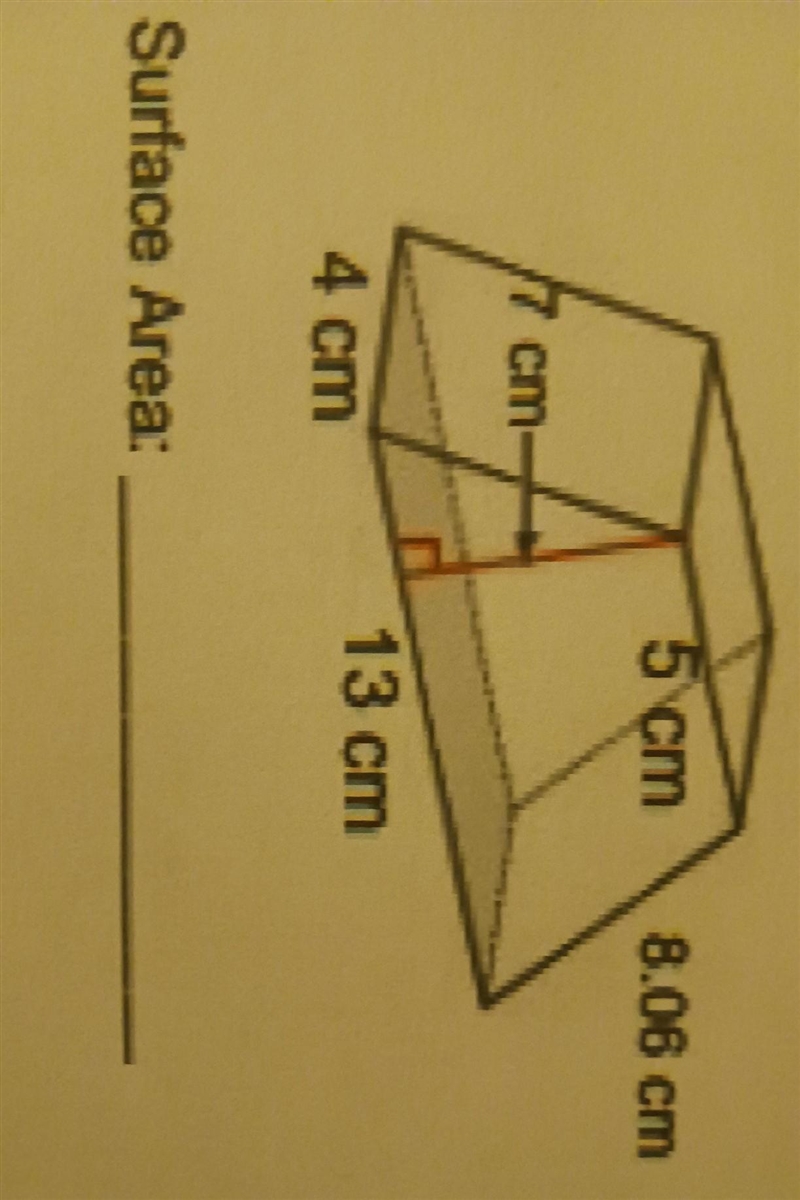 Find the surface area of the figure. You must show the formula you used.​-example-1