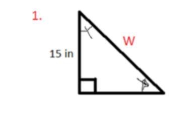 1.1. find the length of the side indicated. And round to 1 decimal place-example-1