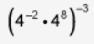 Choose the expression that is equivalent to the photo. A: 1 divided by 4 raised to-example-1