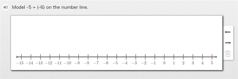 Model -5 + (-6) on the number line-example-1