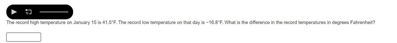 The record high temperature on January 15 is 41.5°F. The record low temperature on-example-1