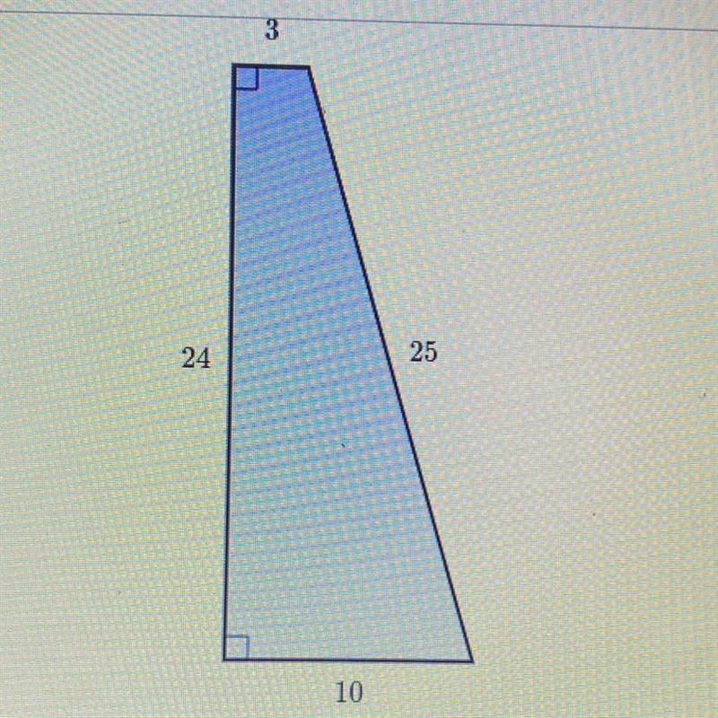 There is a pair of parallel sides in the following shape. What is the area of the-example-1