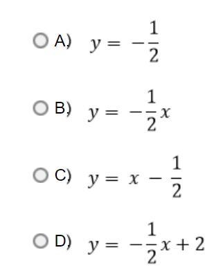 Which line passes through the origin? A. B. C. D.-example-1