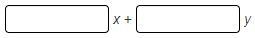 Write an expression equivalent to (6x + 4y) – 2y by combining like terms. Enter the-example-1