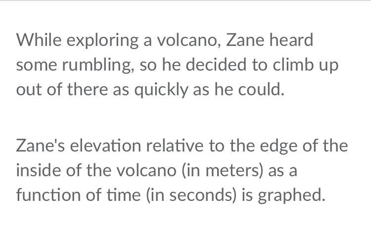 How fast did Zane climb? I attached 3 pictures of the problem. Please answer quick-example-3