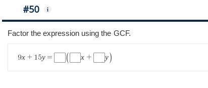 Factor the expression using the GCF.-example-1