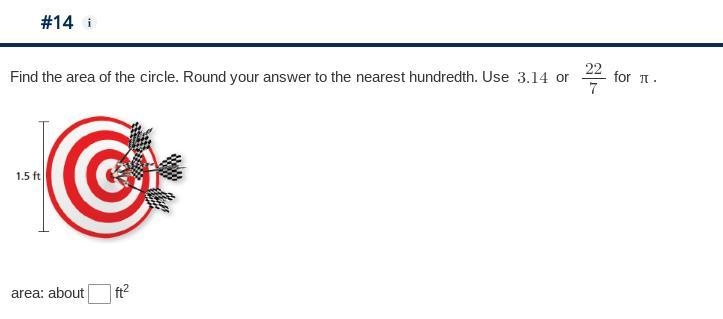 Find the area of the circle. Round your answer to the nearest hundredth.-example-1