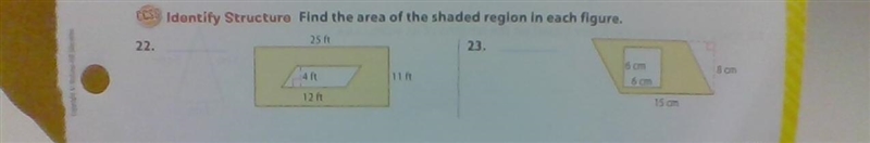 Find the area of the shaded region in each figure.-example-1