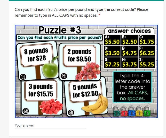 Can you find each fruit price per pound and type the correct code? Please remember-example-1