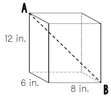 Which of the following is closest to the diagonal length between A and B?-example-1