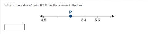 What is the Value of point P? Enter the answer in the box-example-1