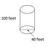 The cylindrical storage shed shown below is completely filled with road salt to make-example-1