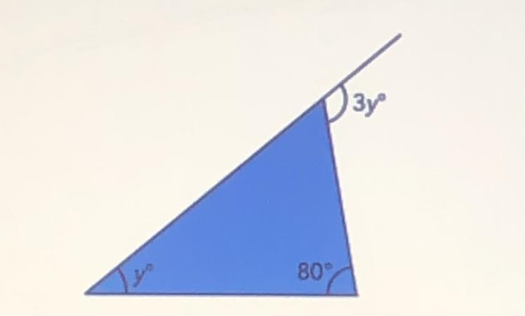 Find the value of y (angles)-example-1