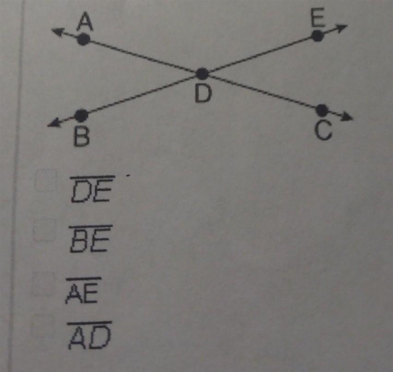 Which of the following are line segments shown in the drawing?​-example-1