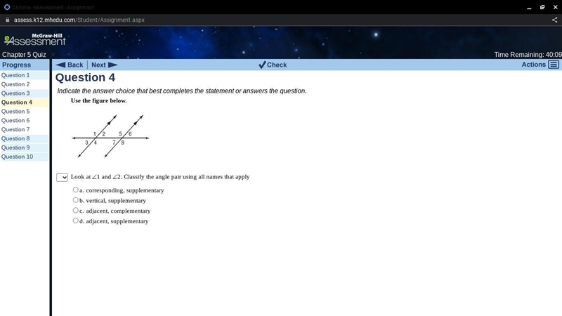 Ndicate the answer choice that best completes the statement or answers the question-example-1