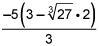 Simplify the expression 1. six fifths 2. 5 3. negative six fifths 4. −5-example-1